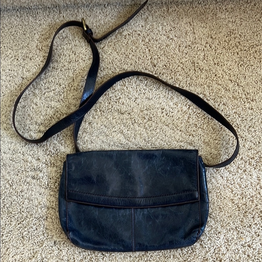 HOBO International Blue Leather Crossbody